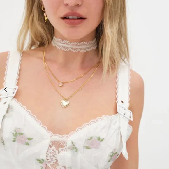 NWT For Love & Lemons Tasha corset top white size large - Picture 3 of 7